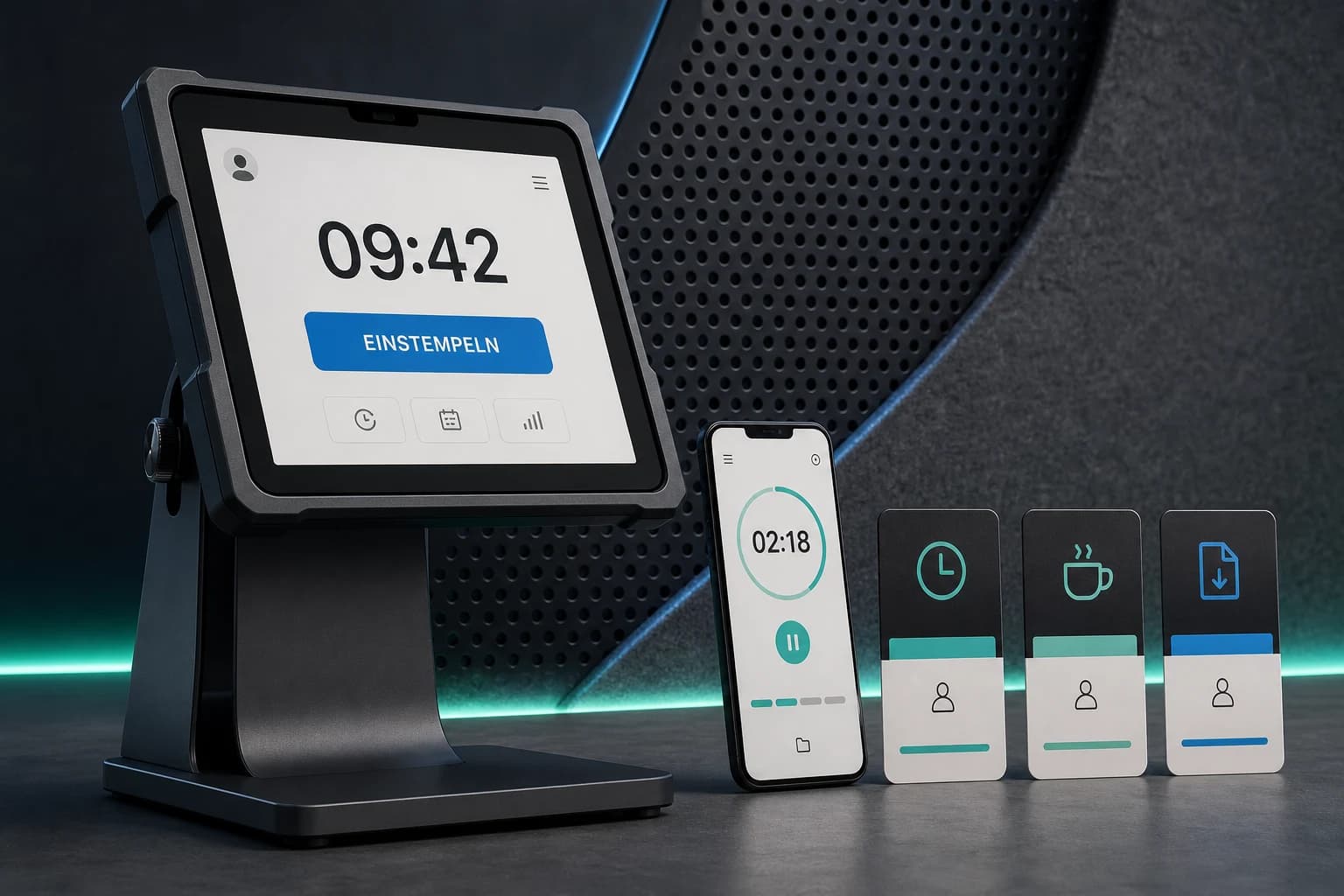 Stemplr kiosk and mobile time tracking ecosystem