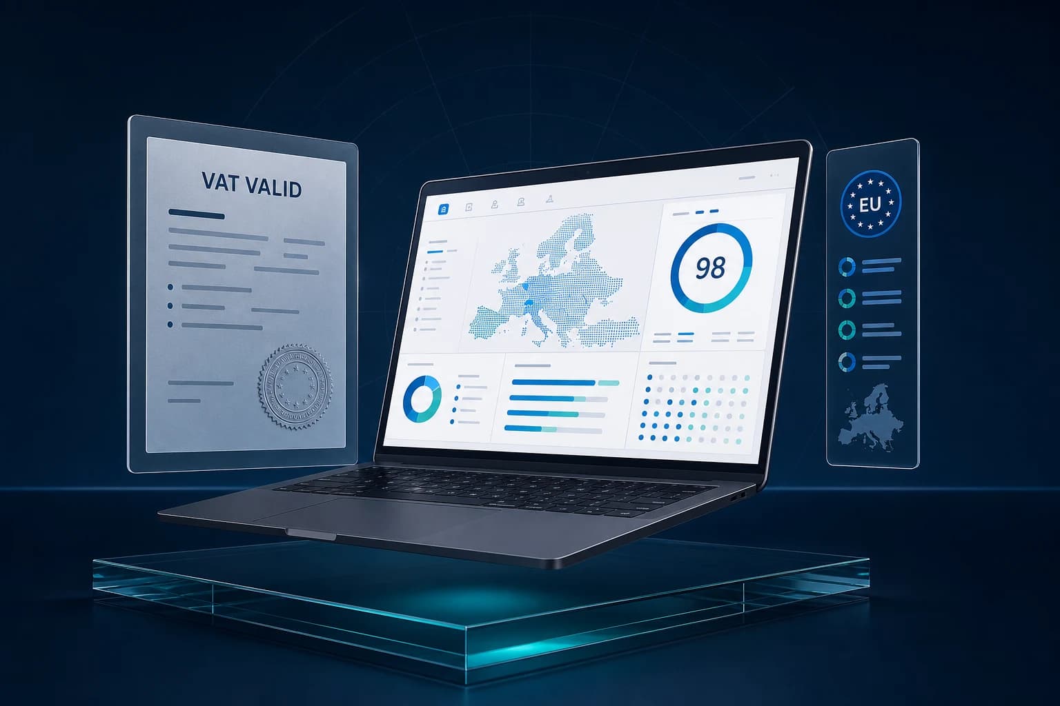 Taxora compliance control center with EU validation and audit document