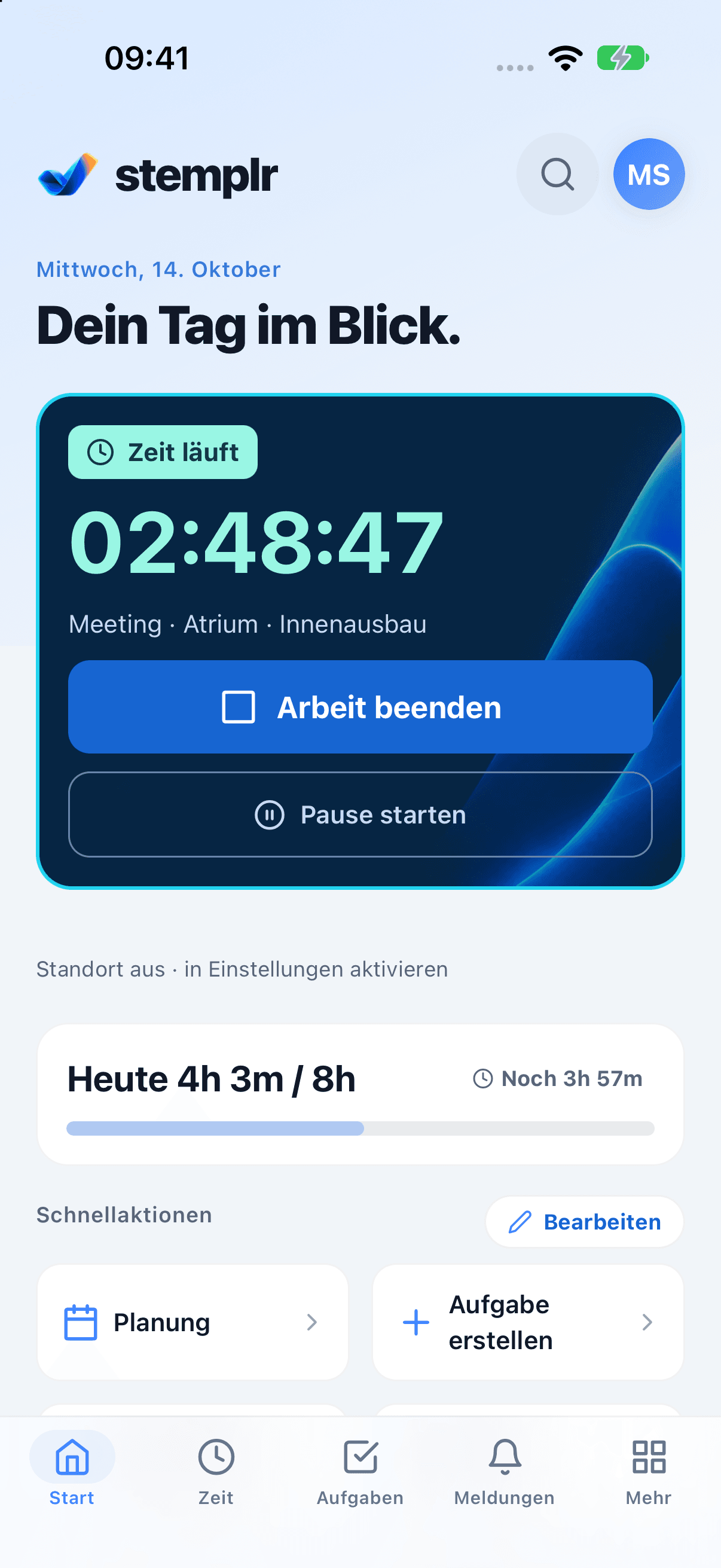 stemplr: time tracking with a demo timer